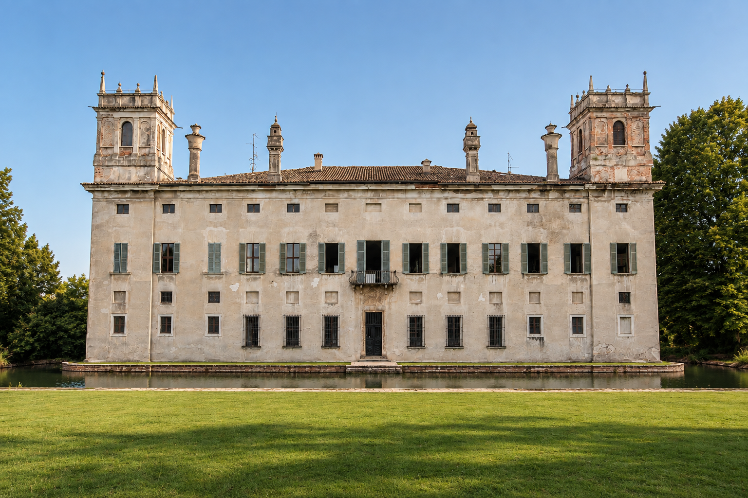 Facciata di Villa Il Labirinto